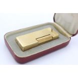Vintage DUNHILL Gold Plated Rolagas Cigarette LIGHTER In Original Box
