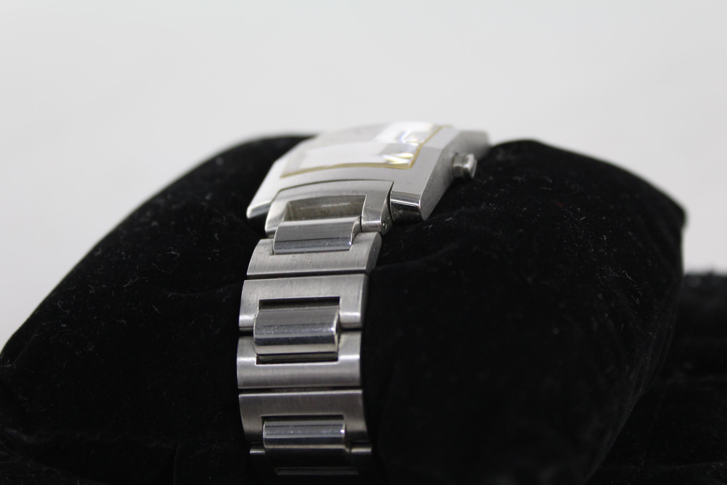 Gents DUNHILL Square Dial Stainless Steel WRISTWATCH Quartz WORKING - Image 3 of 4