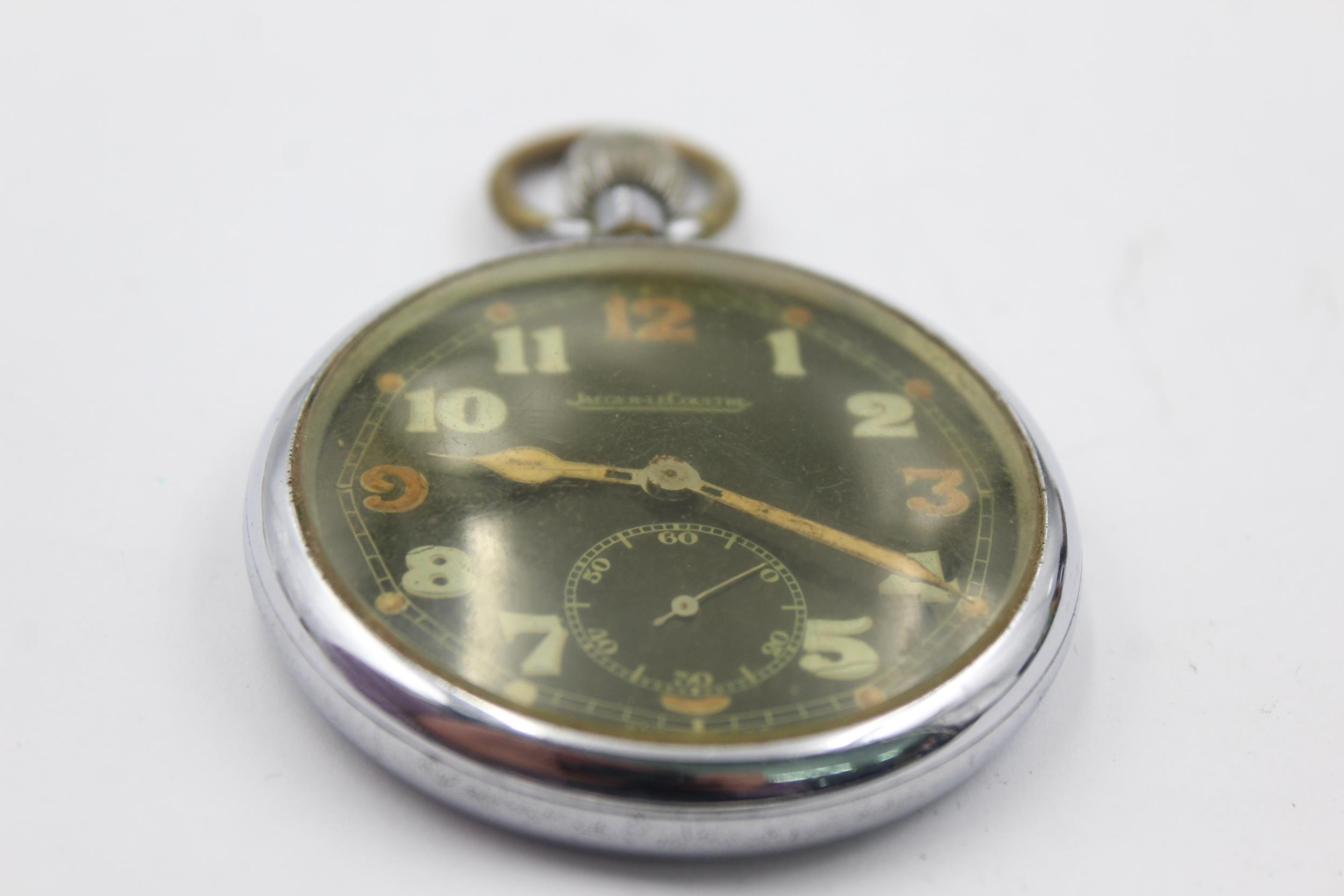 Vintage Gents JAEGER-LECOULTRE WWII G.S.T.P POCKET WATCH Hand-Wind WORKING - Image 4 of 5