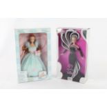 2 x Boxed Collectors Edition BARBIE Dolls Inc. Bob Mackie 45th Anniversary