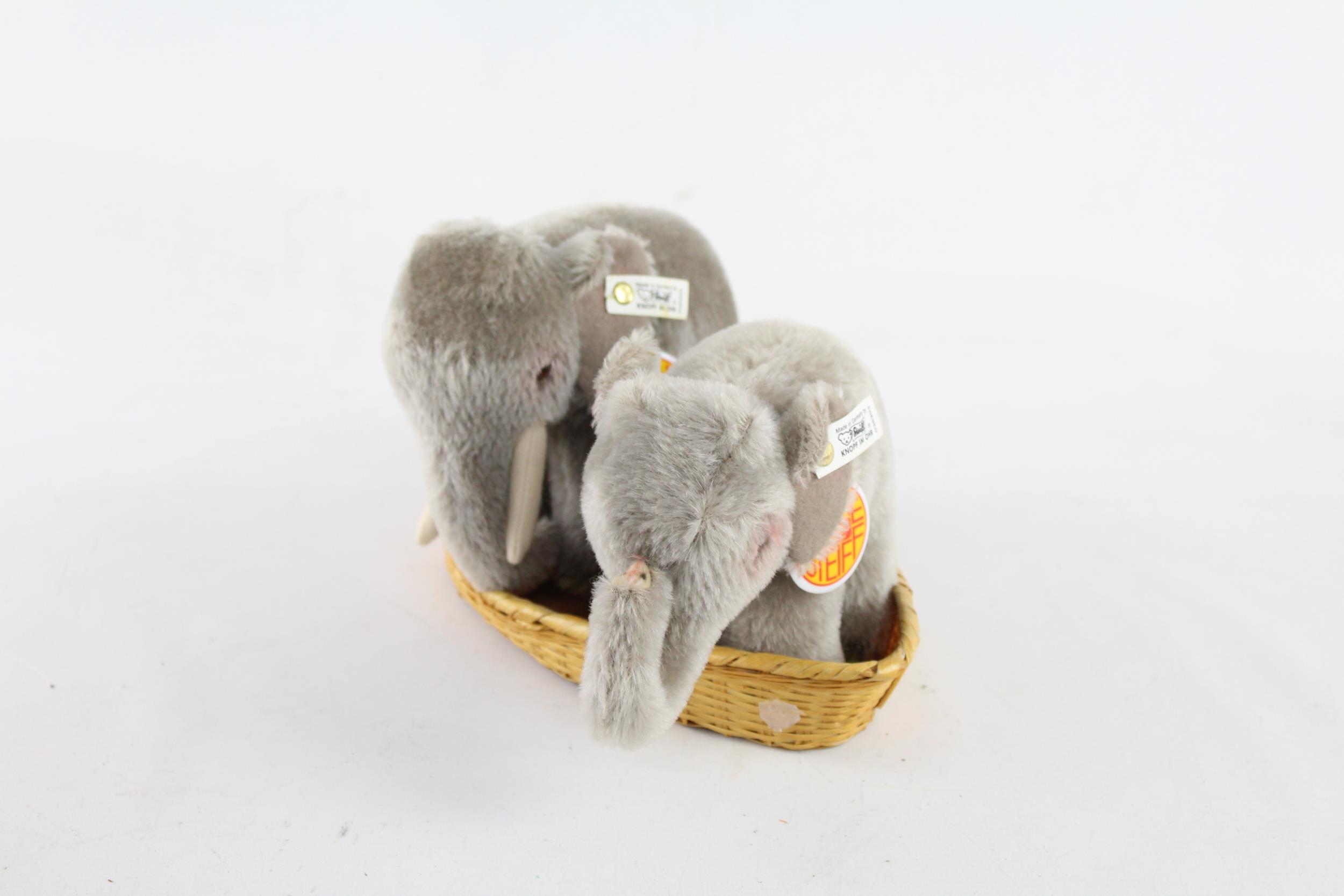 Limited Edition STEIFF - ARK Boxed Elephant Set In Boat 038303 Inc Box Etc