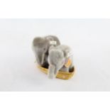 Limited Edition STEIFF - ARK Boxed Elephant Set In Boat 038303 Inc Box Etc