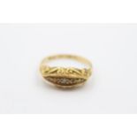18ct gold Edwardian old cut diamond five stone ring (2.7g) Size K