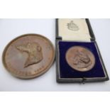 2x ANTIQUE ANIMAL MEDALS inc. 1882 Scottish Kennel Club, The Poultry Club, Boxed