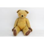 Vintage Large Size Straw - Filled Jointed TEDDY BEAR