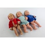 3 x Assorted Tiny Tears BABY DOLLS Inc Original Clothes, Sleepy Eyes Etc