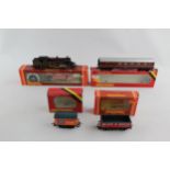4 x Boxed Vintage HORNBY Oo Gauge 61949 Loco & Coach & Rolling Stock
