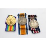 WW1 Named MM & Pair Medal Group