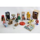 Job Lot Of Assorted TINPLATE / CLOCKWORK Toys Inc Robot Liliput, Carousel Etc
