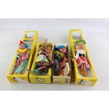 4 x Assorted Vintage Boxed Marionette Pelham PUPPETS Inc Gretel, Witch Etc