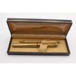 Vintage SHEAFFER Targa Gold Plated FOUNTAIN PEN w/ 14ct Gold Nib, Ballpoint Etc