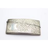 Antique Edwardian 1907 Birmingham STERLING SILVER Calling Card Case (37g)