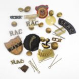 collection of military badges