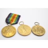 3 x WW1 Victory Medals
