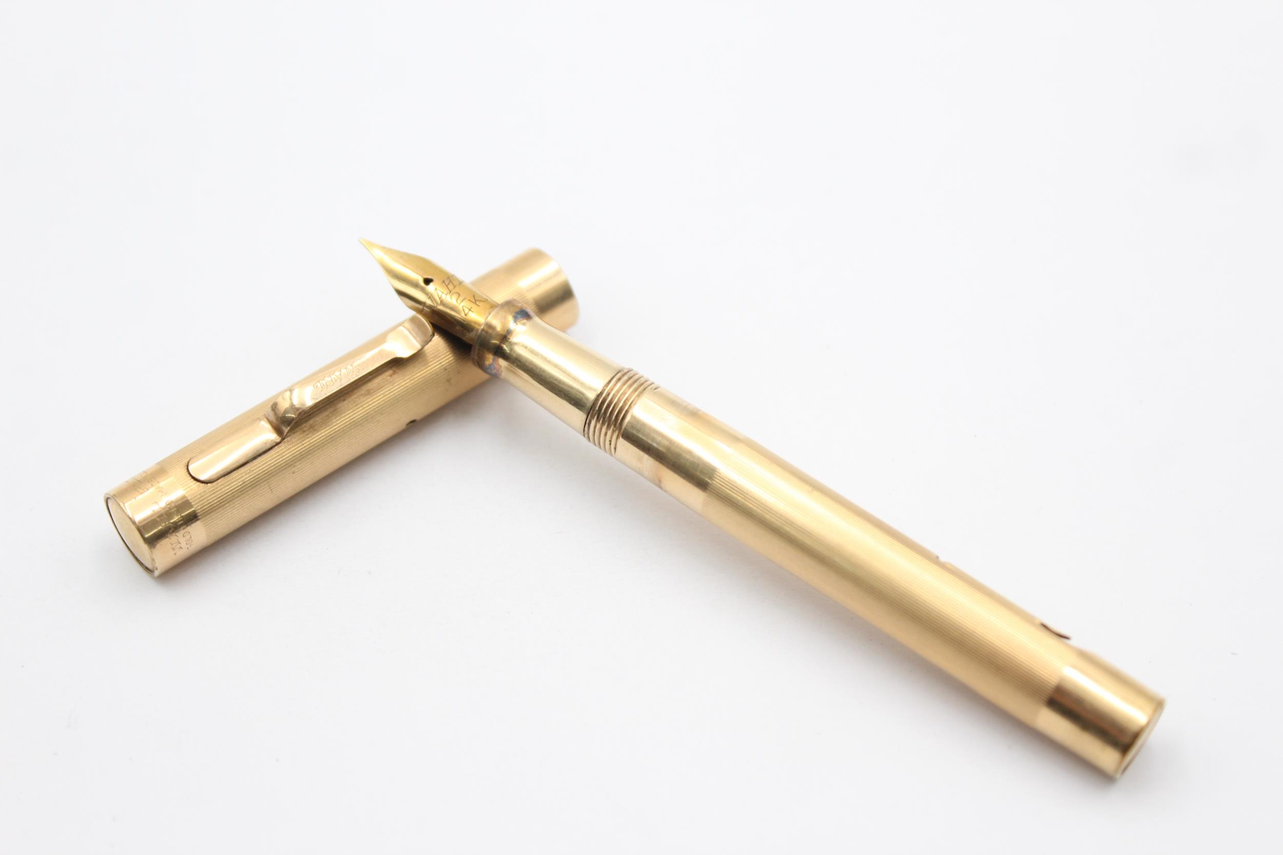 Vintage WAHL EVERSHARP Gold Filled FOUNTAIN PEN w/ 14ct Gold Nib WRITING (17g) // Vintage WAHL