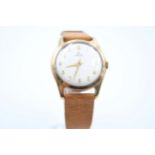 Vintage Gents OMEGA 9ct gold Wristwatch Handwind WORKING // Vintage OMEGA 9ct Gold Wristwatch