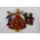 4 x Vintage NORAH WELLINGS Dolls Inc. RAF & Boudoir Doll / Nightdress Case // Items are in vintage