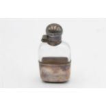 Vintage Hallmarked 1927 Sheffield STERLING SILVER Gents Small Hip Flask (84g) // Maker - James Dixon