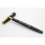 PARKER Sonnet Grey Lacquer FOUNTAIN PEN w/ 18ct Gold Nib WRITING // PARKER Sonnet Grey Lacquer