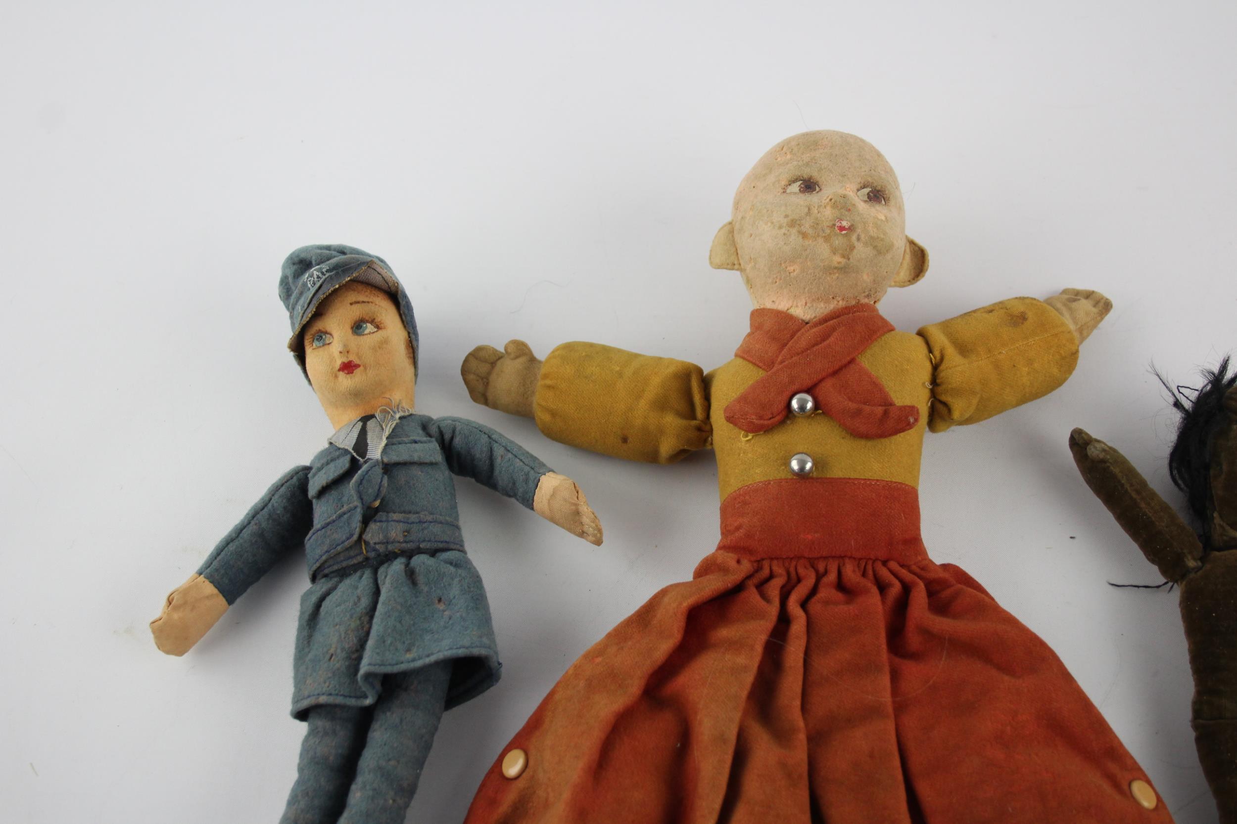 4 x Vintage NORAH WELLINGS Dolls Inc. RAF & Boudoir Doll / Nightdress Case // Items are in vintage - Image 2 of 8