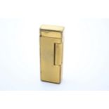 Vintage DUNHILL Gold Plated Rolagas Cigarette LIGHTER (69g) // UNTESTED In vintage condition Signs