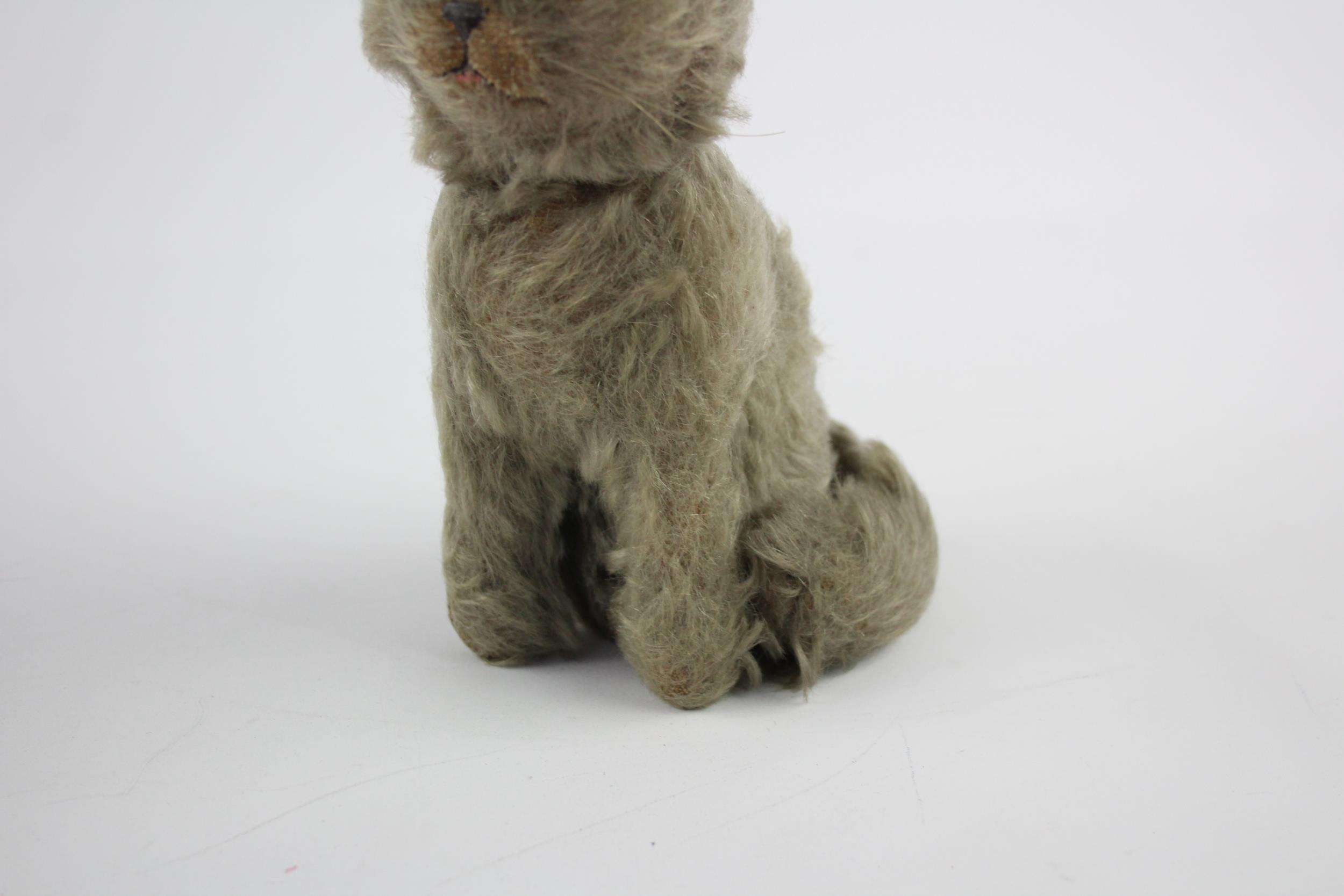 Vintage 1930's MERRYTHOUGHT Mohair Cat Soft Toy w /Original Label & Glass Eyes // Approx. Height: - Image 3 of 6