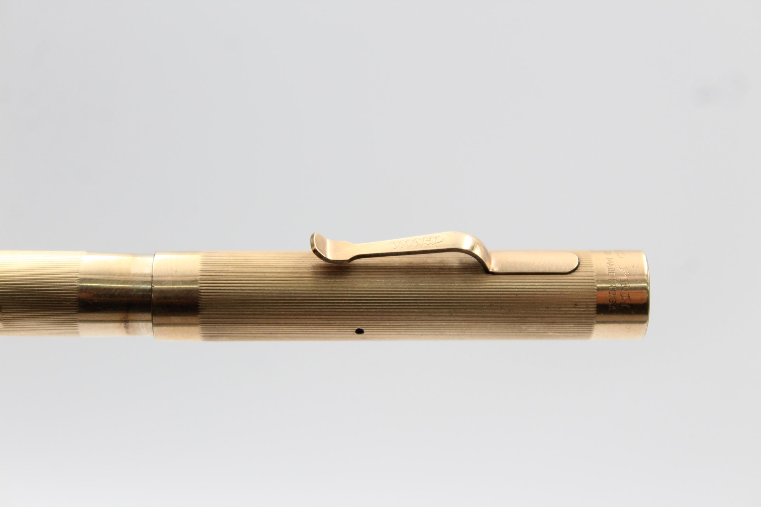 Vintage WAHL EVERSHARP Gold Filled FOUNTAIN PEN w/ 14ct Gold Nib WRITING (17g) // Vintage WAHL - Image 5 of 5