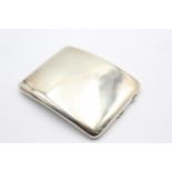 Vintage 1942 Birmingham STERLING SILVER Plain Curved Cigarette Case (112g) // Maker - J Gloster