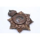Kings Crown Helmet Plate for 1st Volunteer Battalion the Northumberland Fusilier // Kings Crown