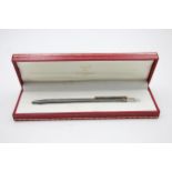 LES MUST DE CARTIER Silver Plated BALLPOINT Pen / Biro WRITING Boxed // w/ Original Box UNTESTED