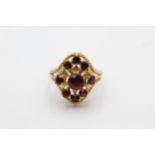 9ct Gold Garnet Dress Ring (4.6g) Size N