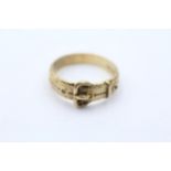 9ct Gold Buckle Ring (3.4g) Size N