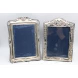 2 x Vintgage Hallmarked .925 STERLING SILVER Photograph Frames (709g) In vintage condition Signs