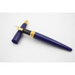 Alfred Dunhill Navy Blue sparkle Fountain Pen with 18kt gold nib