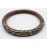 .925 Chinese Export Bamboo Bangle With Phoenix Design (20g)