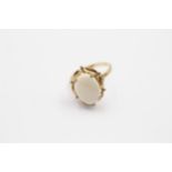 9ct gold opal single stone ring (3.5g) size Q