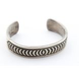 .925 Statement Bangle By Navajo Silversmith Mary And Ken Bill