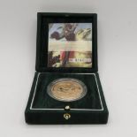 Boxed with paperwork sealed mint condition 2007 uncirculated gold £5.00 coin number 0142 39.94g 22ct