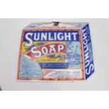Vintage SUNLIGHT SOAP Repro Hand Printed Porcelain Enamel Advertising Sign