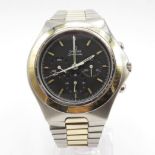 1980s Omega Speedmaster Teutonic two tone 145.0040 watch cal .861 with box fully working automatic