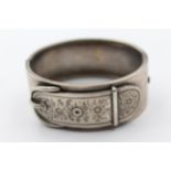 A Victorian Silver Buckle Bangle