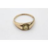 9ct gold citrine minimalist dress ring (2.9g) Size V