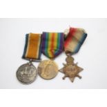 WW1 1914-15 Star Trio Mounted for Wear to SS.102311 G.W. Manning Sto.1 RN // WW1 1914-15 Star Trio