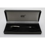 MONTBLANC Star walker Black FOUNTAIN PEN w/ 14ct White Gold Nib WRITING Boxed // MONTBLANC Star