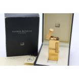 DUNHILL Gold Plated Rolagas Cigarette LIGHTER In Original Box (80g) // UNTESTED In previously
