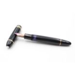 MONTBLANC Meisterstuck No.149 Black FOUNTAIN PEN w/ 14ct White Gold Nib WRITING // MONTBLANC