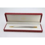 MUST DE CARTIER Ballpoint Pen / Biro w/ Original Box, Gold Plate Detail, 625545 // UNTESTED In