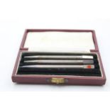 3 x Vintage Stamped .925 STERLING SILVER Cribbage Pencils w/ Enamel Detail (18g) // w/ Enamel