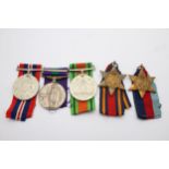 GV.I-WW2 Medal Group Inc Burma Star, GSM Palestine to Pte S. Palfrey Queens Regt // GV.I-WW2 Medal