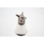 Vintage Silver Plated Novelty Fox Head Stirrup Cup (96g)Height - 7.8cm In vintage condition Signs of
